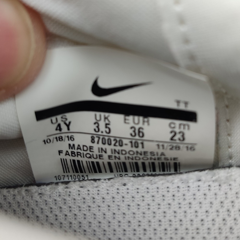 Nike Sneakers Kids 4Y White Presto Extreme Slip On 870020-101 Mesh Athletic - Picture 8 of 8